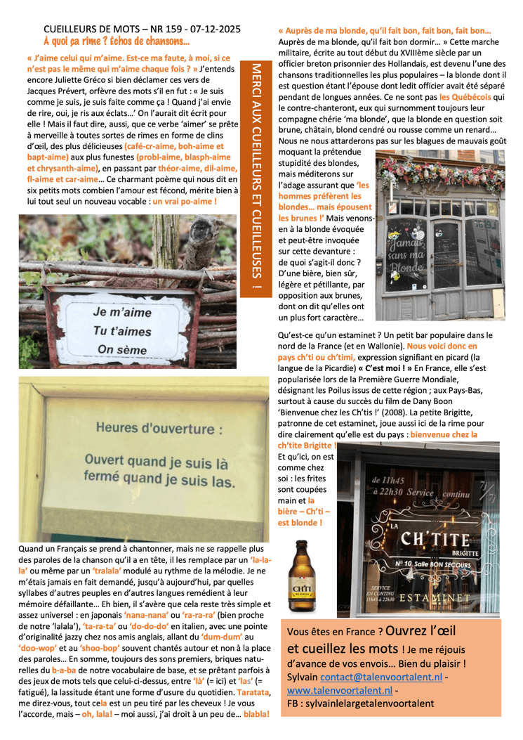 CM159 Bulletin des Cueilleurs de Mots 124