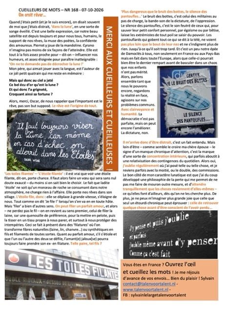 Screenshot Bulletin des Cueilleurs de Mots 124