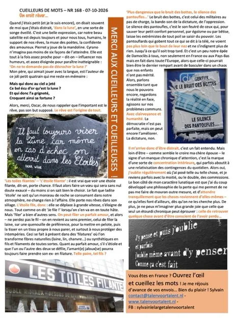 Screenshot Bulletin des Cueilleurs de Mots 124